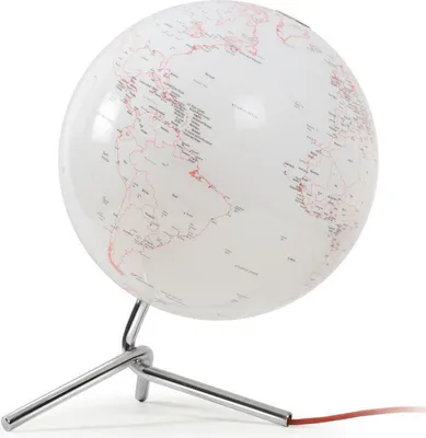 Produktbild von Atmosphere Atmosphere NR-0331NONO-GB Globus Nodo 30 cm Durchmesser mit Beleuchtung weiß rot
