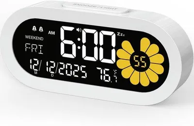 Immagine prodotto di Timer notturno digitale con cavo – Timer notturno a LED – Camera da letto – Timer da comodino – Orologio da parete con cavo di alimentazione