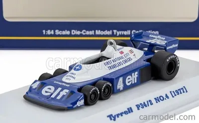Produktbild von Kyosho K07038B6, Sportwagen-Modell, Vormontiert, 1:64, Tyrrell P34/2, Unisex, NO.4 1977