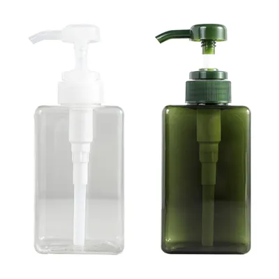 Produktbild von Pumpflaschen Spender, nachfüllbar, quadratisch, Kunststoff, Lotionspender, leere Lotion Pumpflasche, leer, nachfüllbar100 ml
