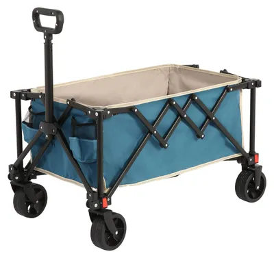Produktbild von Faltbarer Einkaufstrolley - Klappbarer Wagen - Einkaufswagen - Transportwagen - Gartenwagen