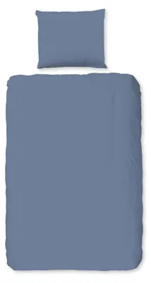 Obrázok produktu pre Dobré ráno, obliečka na prikrývku "Uni" – modrá – (140x200 cm) – 100 % bavlna