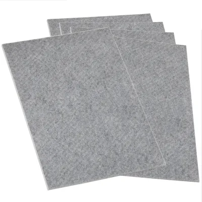 Produktbild von Adsamm® | 5 x selbstklebende Filzplatte | 200x300 mm | Grau | rechteckig | 3.5 mm starker Filzzuschnitt in von Adsamm®