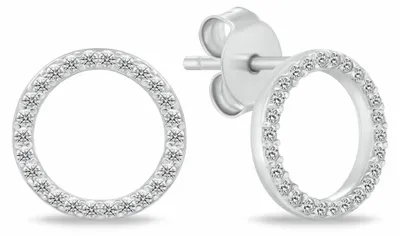 Immagine prodotto di Orecchini in argento senza tempo con zirconi, modello EA1072W