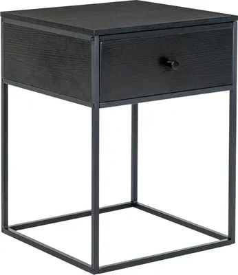 Zdjęcie produktu dla SZAFKA LOFT Z SZUFLADĄ czarna Vita 40x40x55 cm