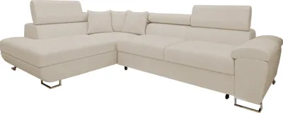 Produktbild von MIRJAN24 Ecksofa Cotere Premium mit Schlaffunktion und Bettkasten, Sofa vom Hersteller (Farbe: Abriamo 03, Seite: Links)