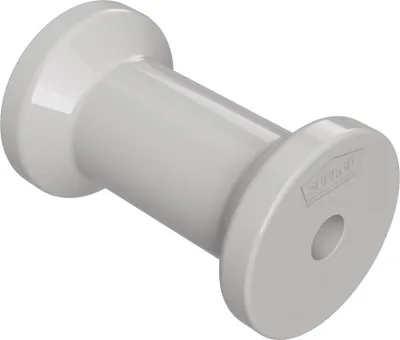 Produktbild von Polyurethan Sliprolle Kielrolle Bugrolle spulenförmig PolyurethanSUPROD, 125 mm, grau