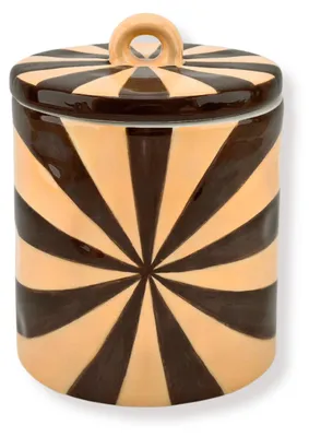 Produktbild von Storage jar - Swirl - Brown/Caramel - 11x11x14,,5cm