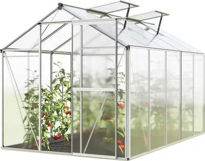 Zdjęcie produktu dla GFP Szklarnia Jasmin 5 rama aluminiowa 192 x 317 cm panele poliwęglanowe