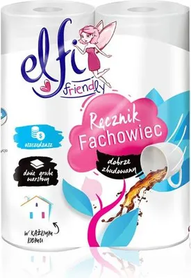 Obrázek produktu pro ELFI Friendly papírový ručník 2W 2ks. BÍLÁ