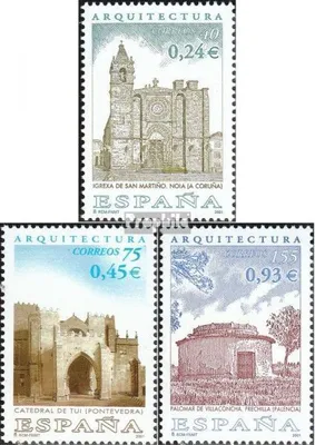 Produktbild von Briefmarken Spanien 2001 Mi 3630-3632 (kompl.Ausg.) postfrisch Architektur