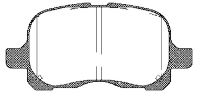 Produktbild von Bremsbelagsatz Scheiben 16,5 mm TRISCAN für u.a. TOYOTA COROLLA