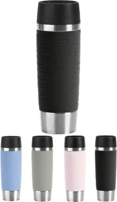 Zdjęcie produktu dla Termiczny kubek Famanu Waves Grande, 360 ml - stal nierdzewna, czarny