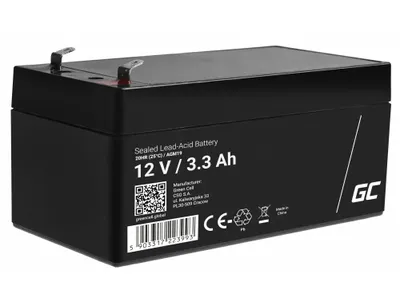 Image de Green Cell AGM19 Batterie d'onduleur Plomb Acide Scellé (VRLA) 12 V 3.3 Ah