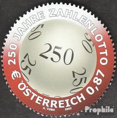 Produktbild von Briefmarken Österreich 2002 Mi 2396 (kompl.Ausg.) postfrisch 250 Jahre Zahlenlotto