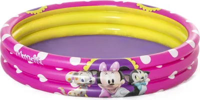 Obrázek produktu pro Bestway 91079, Nafukovací bazén, 140 l, Kulatý, 2 rok/roky, Minnie Mouse, Růžová, Žlutá