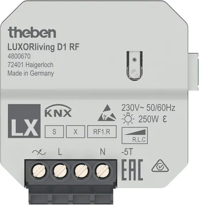 Produktbild von Theben UP-Funk-Dimmaktor LUXORliving D1 RF Bussystem-Dimmaktor