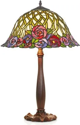 Produktbild von Casa Padrino Tiffany Tischleuchte Hockerleuchte Durchmesser 40 cm - Leuchte Lampe