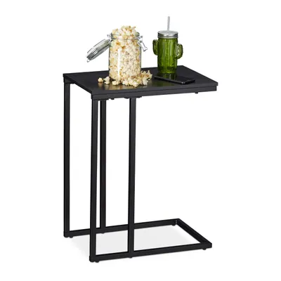 Produktbild von Beistelltisch - industriell - C-Form - 59,5 x 30 x 45 cm - für Sofa - Wohnzimmer
