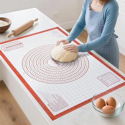 Image de Tapis de cuisson en silicone, 91x61 cm, avec revêtement antiadhésif, résistant à la chaleur, pour la cuisine