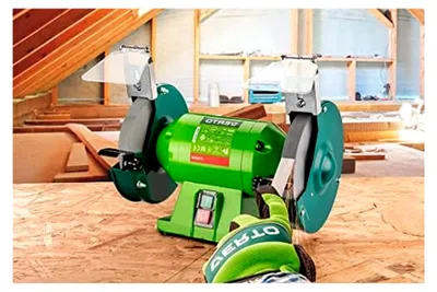Produktbild von Schleifscheiben 125 x 20/16/12,7 mm - 2 Stück, inkl. Reduktionsstücke, geeignet für verschiedene Schleifmaschinen, Körnung K60