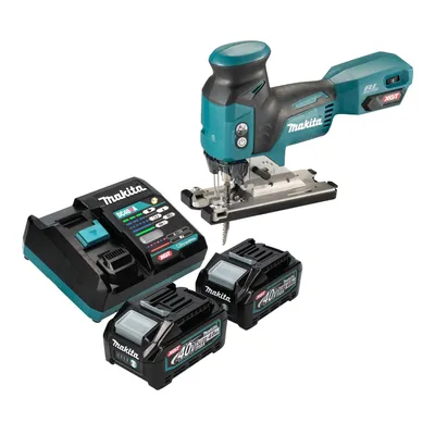 Produktbild von Makita JV 001 GM201 Akku Stichsäge 40 V max. 135 mm Brushless + 2x Akku 4,0 Ah + Ladegerät