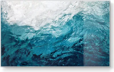 Produktbild von DEQORI Frühstücksbrett Glas 23x14 cm 'Blick durch Wellen' Schneidebrett Platte