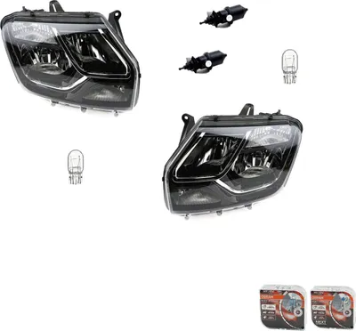 Produktbild von Scheinwerfer links rechts + Osram Night Breaker Laser passend für Dacia Duster n 8200211014 7700421671 6001546791 260608209R 260605020R 2601001 Johns