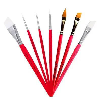 Produktbild von Gesichtsbemalungs-Pinselset | Leanne's Rainbow – Set mit 7 Pinseln