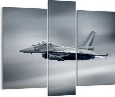 Produktbild von Bild auf Leinwand - Leinwandbild - Flugzeug Himmel Flug - 95x80cm - Wand Bild - Wanddeko - Leinwanddruck - Bilder - Kunstdruck - Wanddekoration - Leinwand bilder - Wandkunst - CB95x80-3415