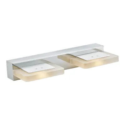 Productafbeelding van LED badlamp wandlamp ZODIAK, 2xLED/5W, chroom/mat, L: 300, H: 50