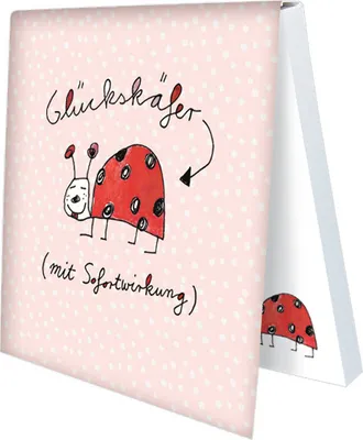 Produktbild von Gute-Laune-Klebezettel - "Glückskäfer mit Sofortwirkung"