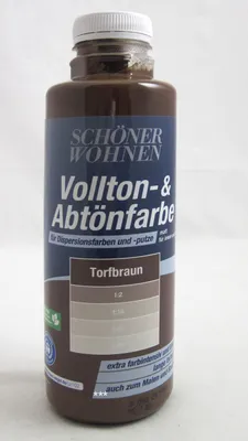 Produktbild von Voll- und Abtönfarbe Torfbraun 500 ml