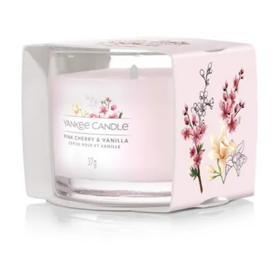 Produktbild von Yankee Candle Pink Cherry Vanilla, Rund, Pink, Kirsche (Frucht), Vanille, 10 h, 1 Stück(e)