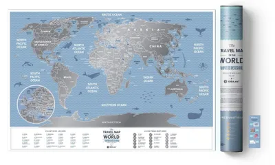 Obrázok produktu pre Stieracia mapa - Cestovná mapa Víkend sveta