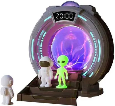 Zdjęcie produktu dla Projektor lampy z efektami świetlnymi, Bluetooth, białym szumem i nocną lampką w kształcie astronautów