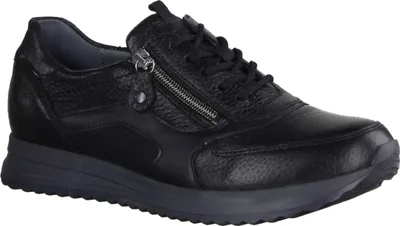 Zdjęcie produktu dla Waldläufer H-Vicky 752002-001 damskie buty sznurowane, wygodne, skórzane, czarne - buty damskie, wygodne buty sznurowane, czarne, skórzane (hirsch bronx)
