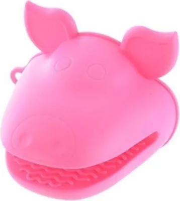 Produktbild von Orion Küchenhandschuh Ofenhandschuh Schutzhandschuh Silikonhandschuh aus Silikon Rosa