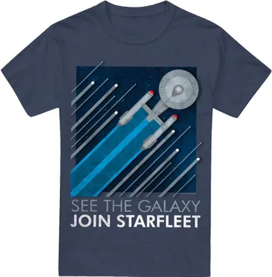 Image de Star Trek - "Starfleet Recruitment" T-Shirt für Herren/Damen Uni TV17687 (S) (Marineblau)
