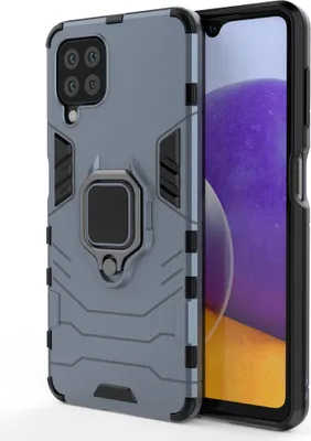 Produktbild von Ring Armor Case + Magnetische Halterung für Samsung Galaxy A22 Blau