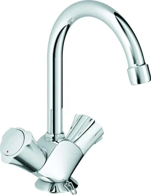 Produktbild von Grohe Costa Zweigriff-Waschtischbatterie versenkbarer Kette chrom - 21374001