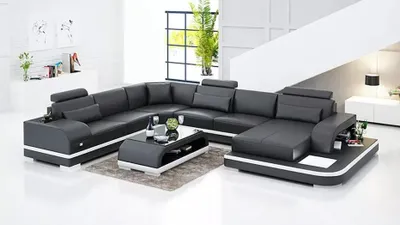 Zdjęcie produktu dla Narożnik narożny narożnik narożnik narożnik narożnik narożnik sofa tapicerowana sofa w kształcie litery U skórzana sofa kanapa