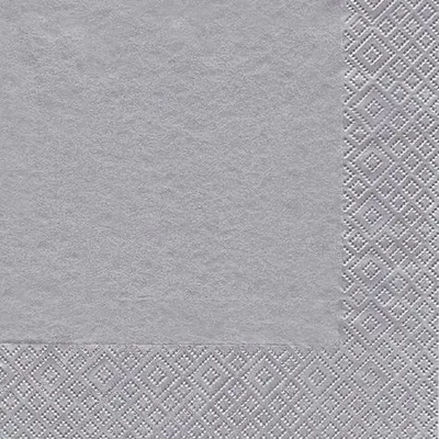 Produktbild von Weihnachts Lunchservietten - 33 x 33 cm, uni silber