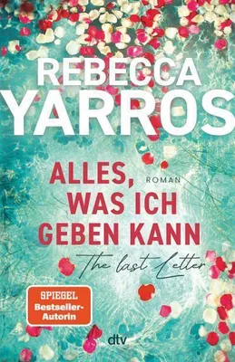 A book cover with a floral design and text overlay.