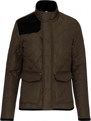 Produktbild von Kariban Herren Steppjacke Quilted Jacket Winterjacke gefüttert, Größe:3XL, Farbe:Mossy Green/Black