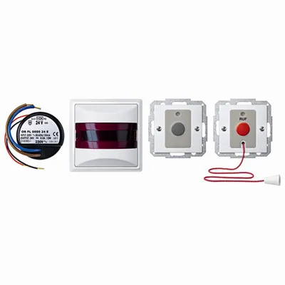 Produktbild von Merten MEG4849-1419, Drucktasten-Schalter, Thermoplast, Weiß, 24 V, IP20, 230 V