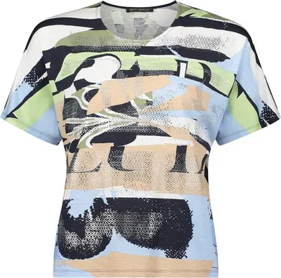 Produktbild von Betty Barclay Collection (264) Shirt Kurz 1/2 Arm, Blue/Beige 8872 8872 42