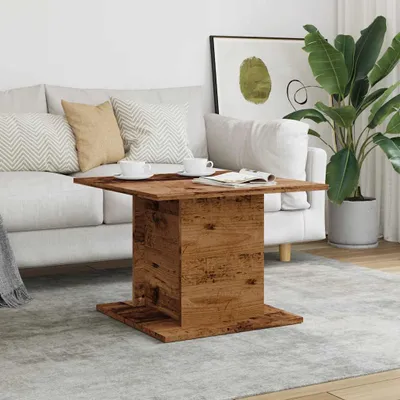 Produktbild von "im Sonderangebot"Couchtisch - CLORIS - Wohnzimmertisch - Robust und langlebig - Altholz-Optik 55,5x55,5x40 cm Holzwerkstoff - DEMöbel1985998