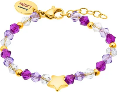 Produktbild von Prinzessin Lillifee 2035302 Armband mit Beads und Stern Anhänger