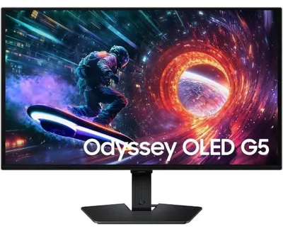 Obrázok produktu pre Samsung 27FG502 27" Odyssey G5 OLED DisplayPort 180 Hz, HDMI 144 Hz 1 ms 2560x1440 DP HDMI Čierna